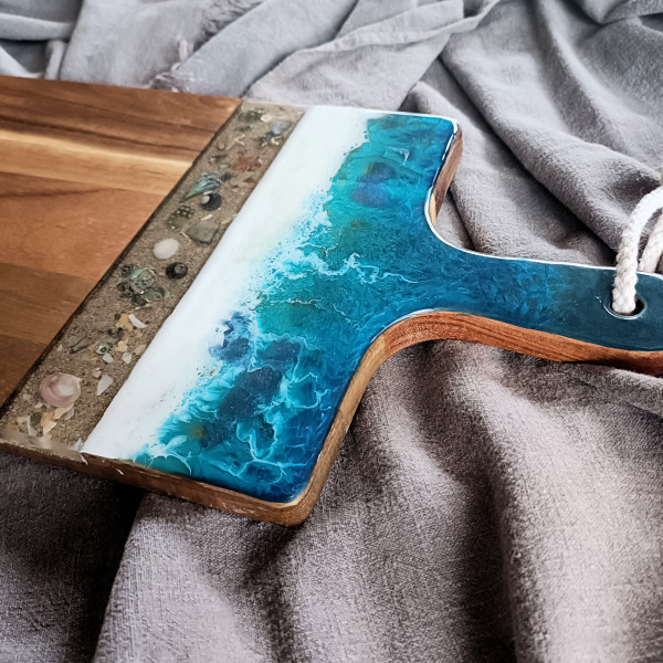 Rectangular Cheeseboard Ocean wave design Rectangular Cheeseboard Ocean wave design