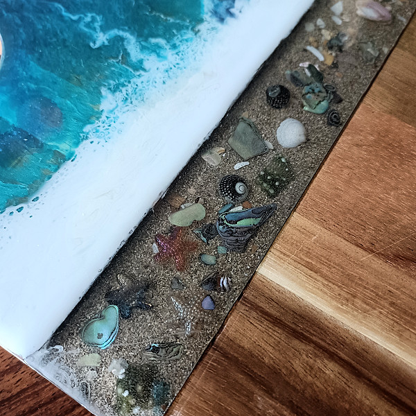 Rectangular Cheeseboard Ocean wave design Rectangular Cheeseboard Ocean wave design